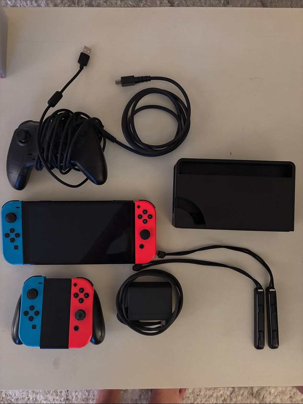 Nintendo Switch Console with Neon Blue & Neon Red Joy‑Con Accessories